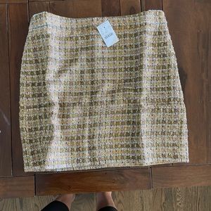 J Crew Factory NWT Shimmery skirt size 4